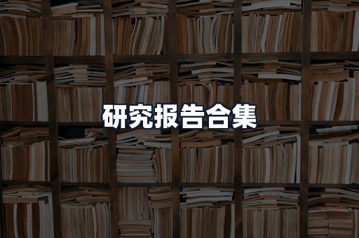 研究报告合集